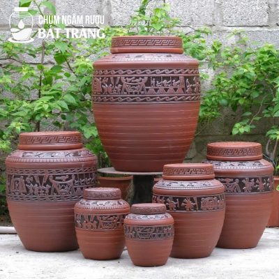 Chum Gốm Khắc Nổi Hoa Văn Đông Sơn Âu Lạc CS-03
