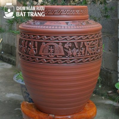 Chum Gốm Khắc Nổi Hoa Văn Đông Sơn Âu Lạc CS-03