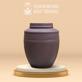 Chum Sành Không Tráng Men Họa Tiết Vân Sọc CS-02