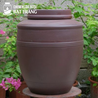 Chum Sành Không Tráng Men Họa Tiết Vân Sọc CS-02
