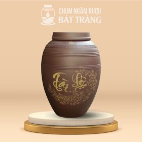 Chum Sành Không Tráng Men Họa Tiết Tài Lộc CS-01