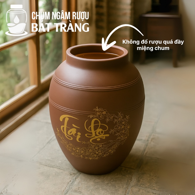 Không đổ rượu trong chum quá đầy