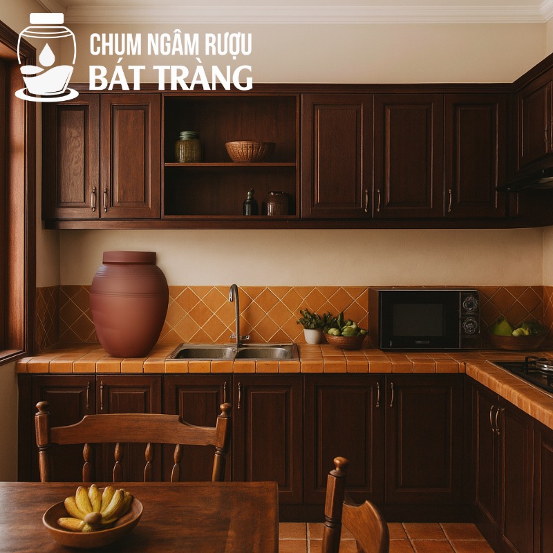 Chum rượu dung tích nhỏ trang trí bếp