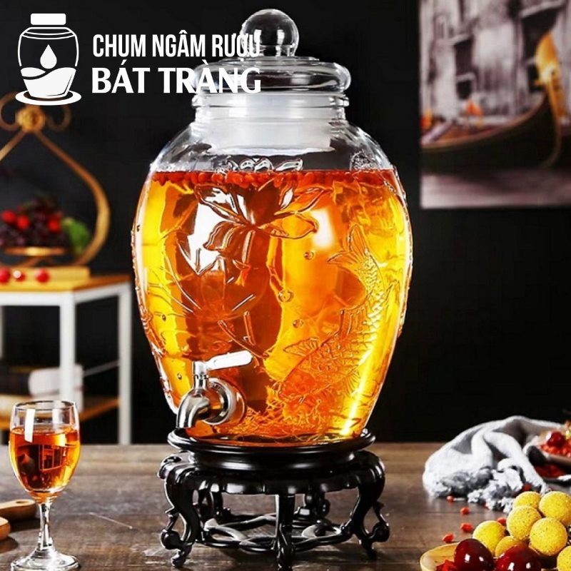 Bình ngâm rượu thủy tinh