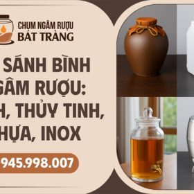 So sánh các loại bình ngâm rượu