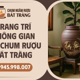 Trang trí chum rượu Bát Tràng trong không gian sống